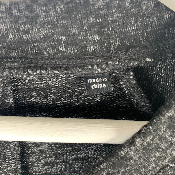 Cabi Size XXS PJ Dress V-neck Long Sleeve Heather Black Gray Knit Dress Women’s - Picture 7 of 8